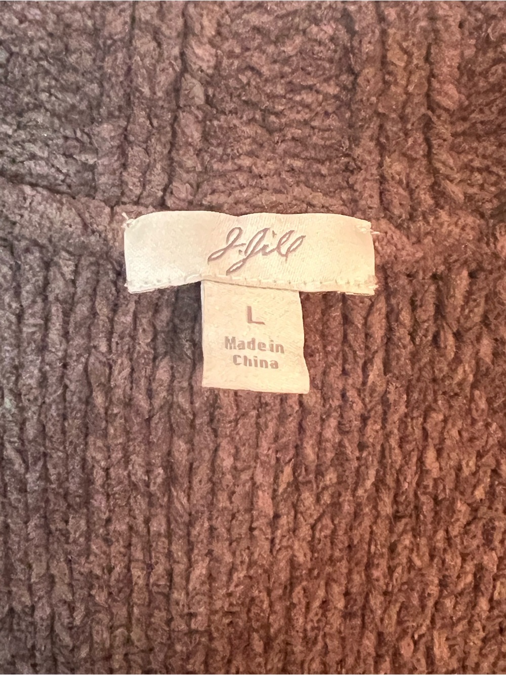 J. Jill Textured Crewneck Sweater - Chestnut Brown
